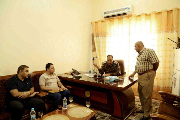 وفد من مركز كربلاء للدراسات والبحوث يزور الشعبة الأمنية في محافظة كربلاء المقدسة