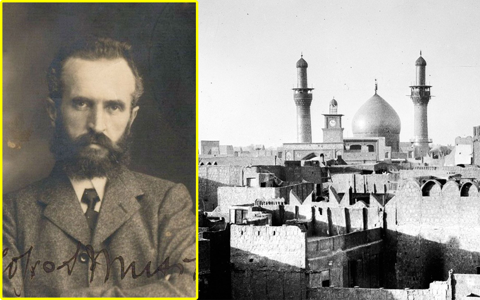 Traveler Musel's Visit to the city of Karbala in 1912