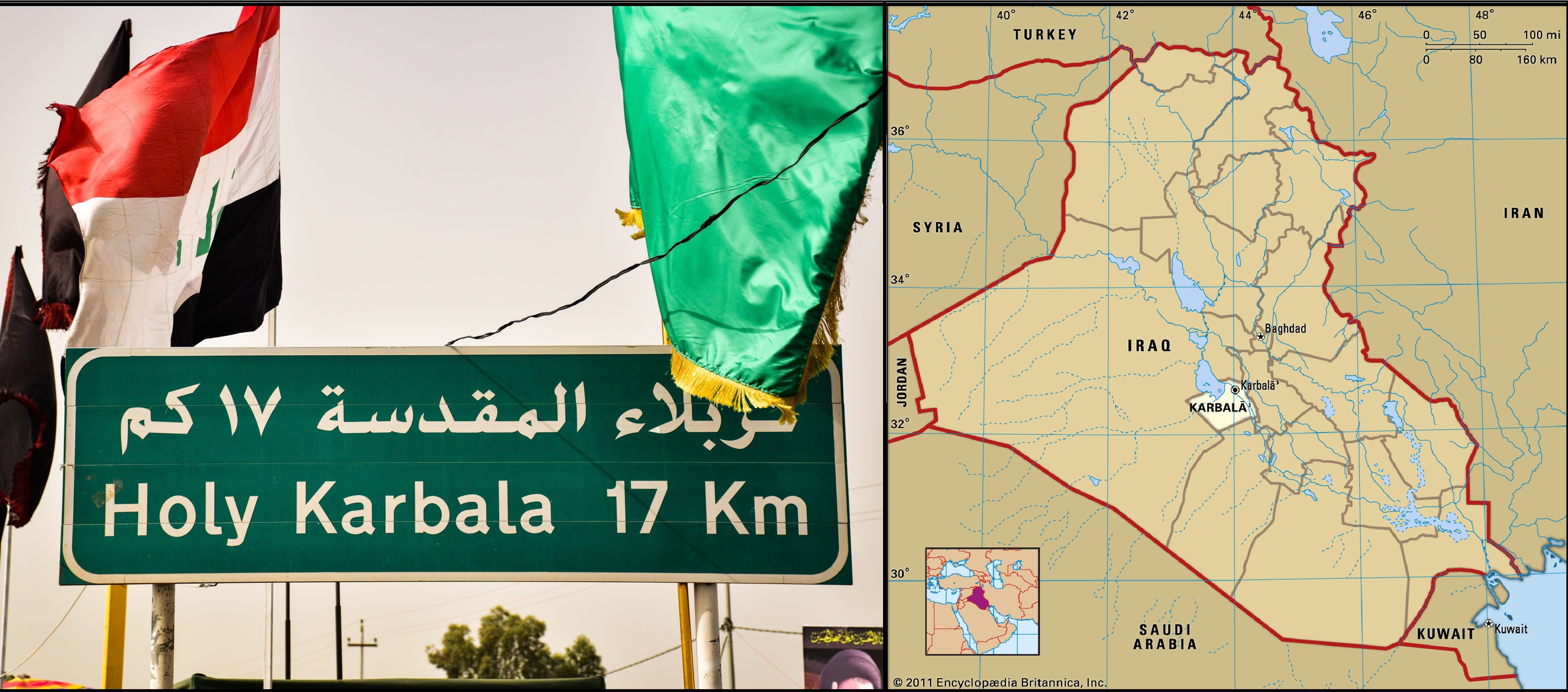 Karbala's Geographical Structure by Travelers Al-Shushtari and Tikhira