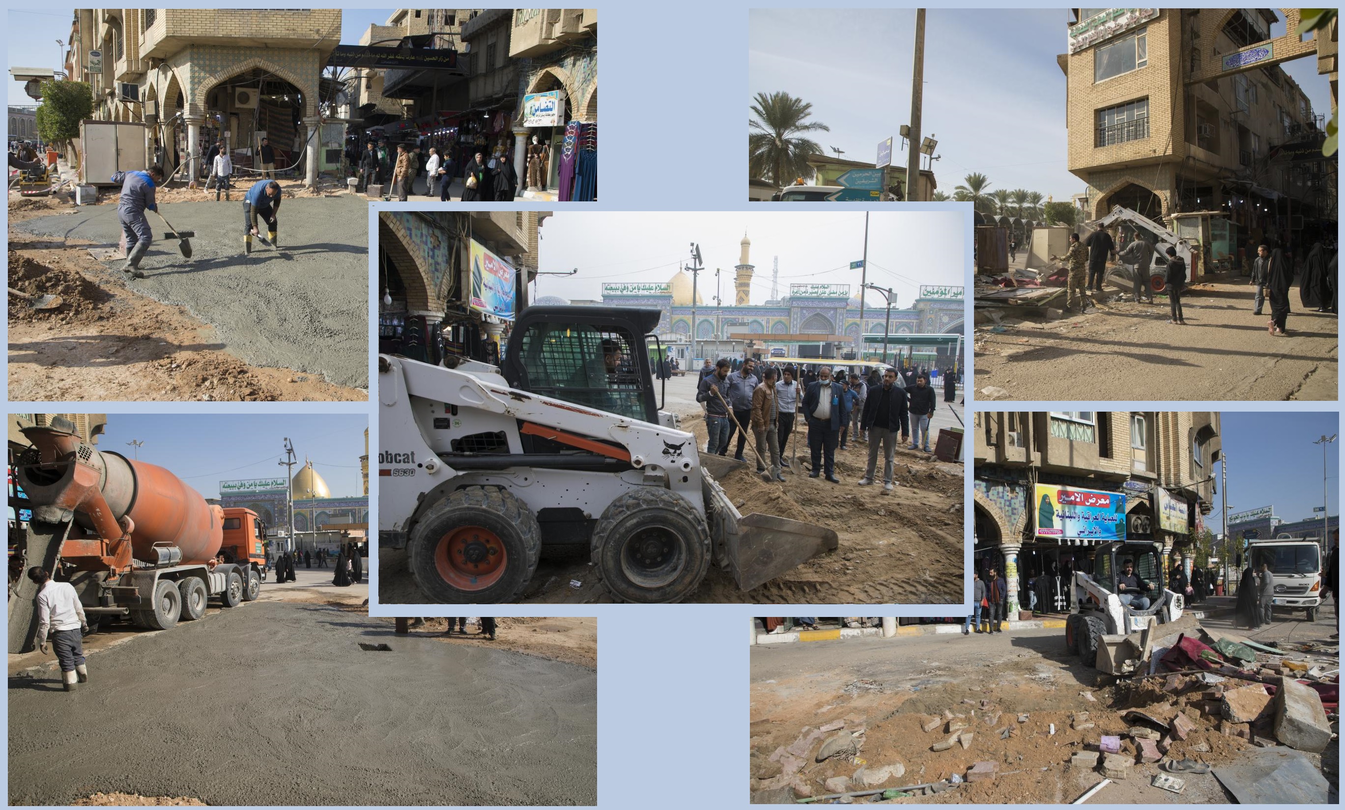 Pictures: The Preliminary Works for Sahib Al-Zaman Street, Started