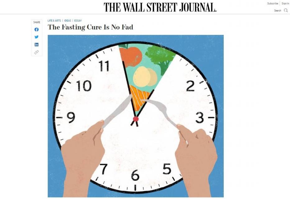 The Fasting Cure Is No Fad, WSJ