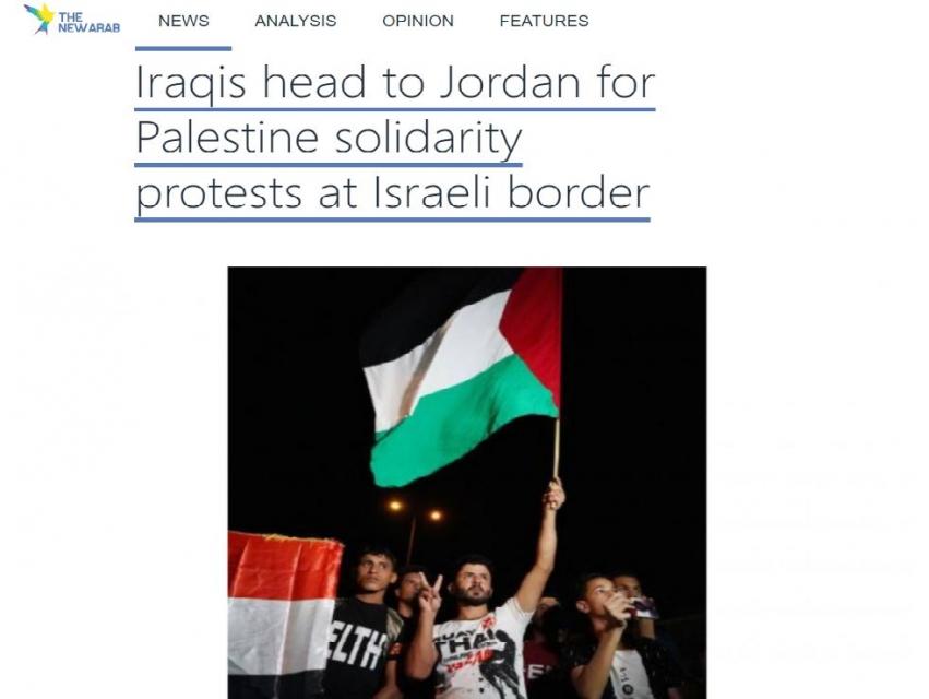 Iraqis head to Jordan for Palestine solidarity protests at Israeli border