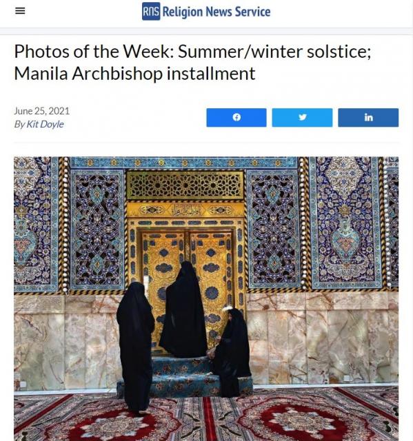 Imam Abbas' pilgrims among RNS's "Photos of the Week"