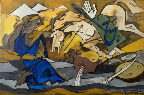 M. F. Husain and his Battle of Karbala's masterpiece
