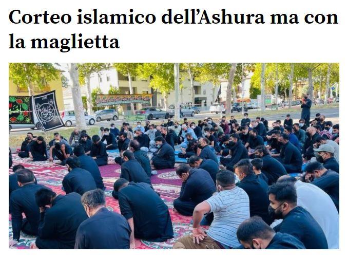 تقرير مترجم لمركز كربلاء عن مراسيم عاشوراء في إيطاليا ينال إهتماماً واسعاً في وسائل إعلام إقليمية