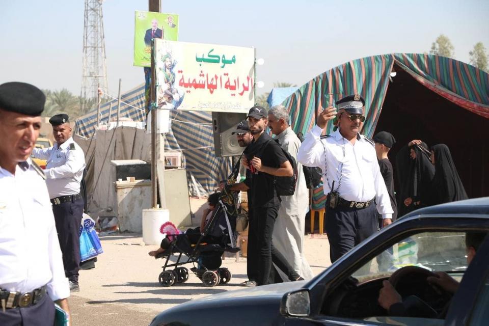 مديرية مرور كربلاء تسخر كافة امكانياتها لحل مشاكل الزخم المروري نتيجة توافد الزائرين