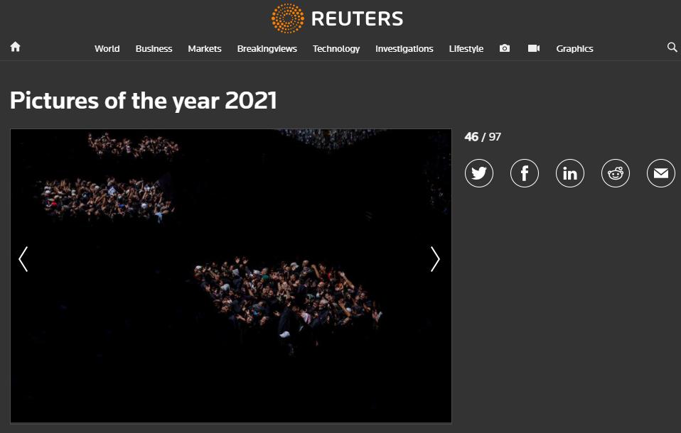 Ashura day in Karbala among Reuters’ Pictures of the year 2021