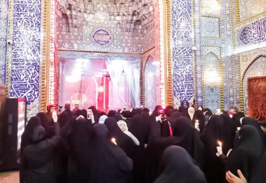 Pictures: Women mourning procession in honor of Umm al-Baneen in Karbala