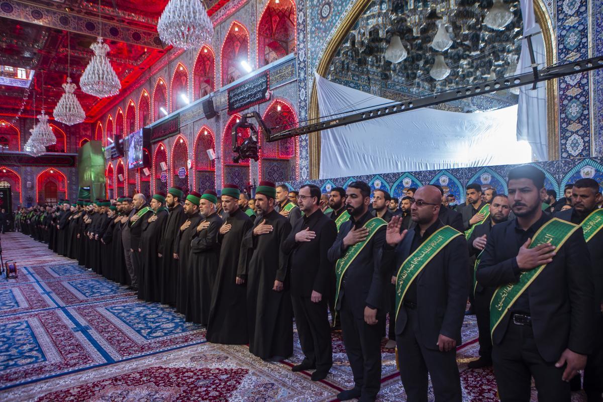 Pictures: mourning processions flock to Karbala's holy shrines to commemorate the departure of Lady Zaynab "A. S"