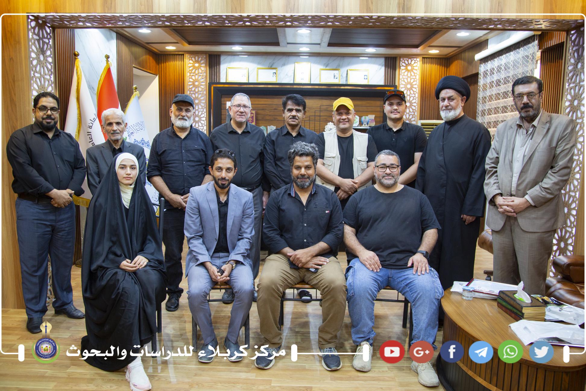 إدارة مركز كربلاء للدراسات والبحوث تكرّم المشاركين في الملتقى الدولي الاول للفنون التشكيلية لزيارة الاربعين المباركة