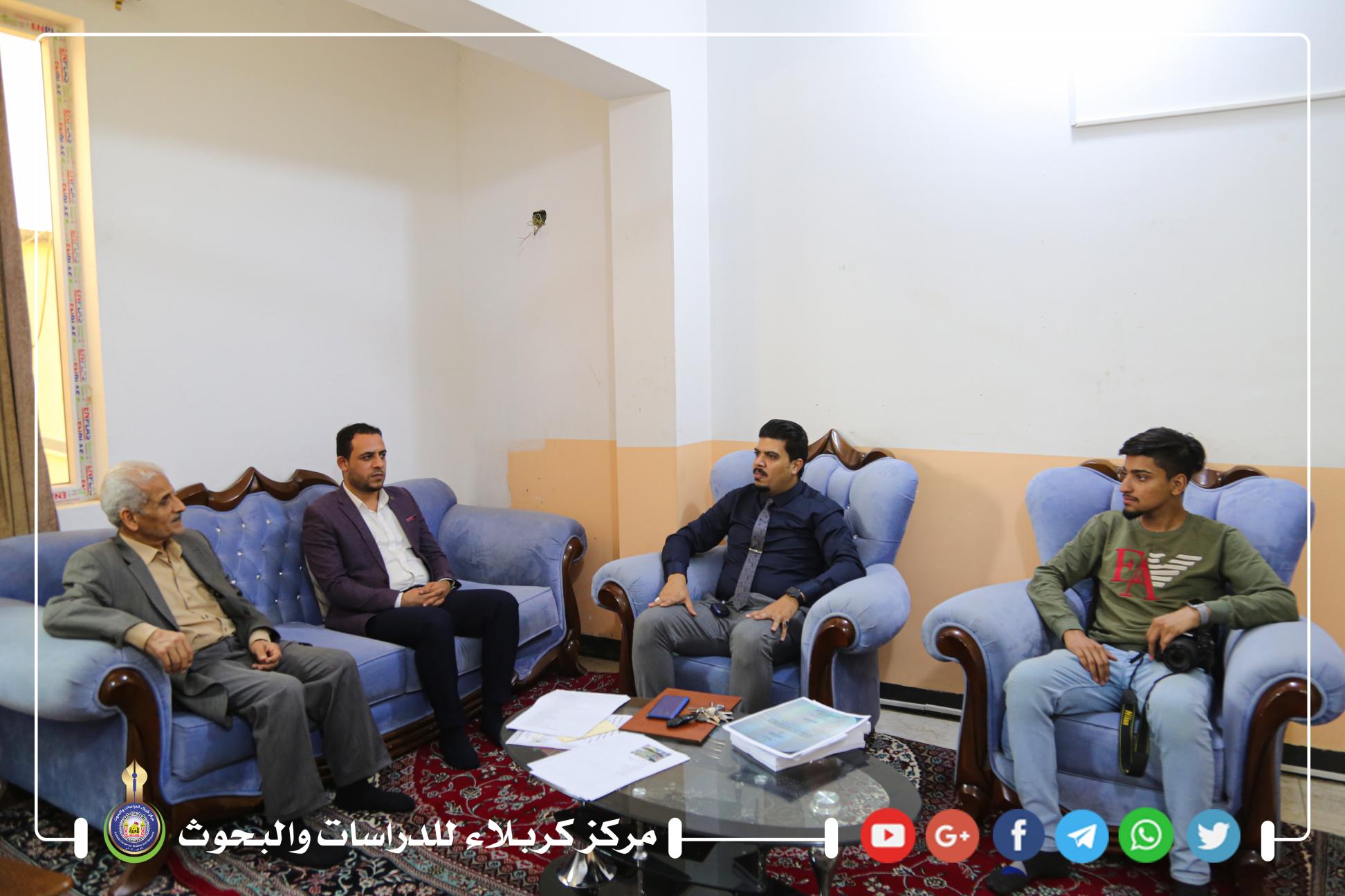 تثميناً للجهود المبذولة .. قناة الامام الصادق تكرم مركز كربلاء للدراسات والبحوث