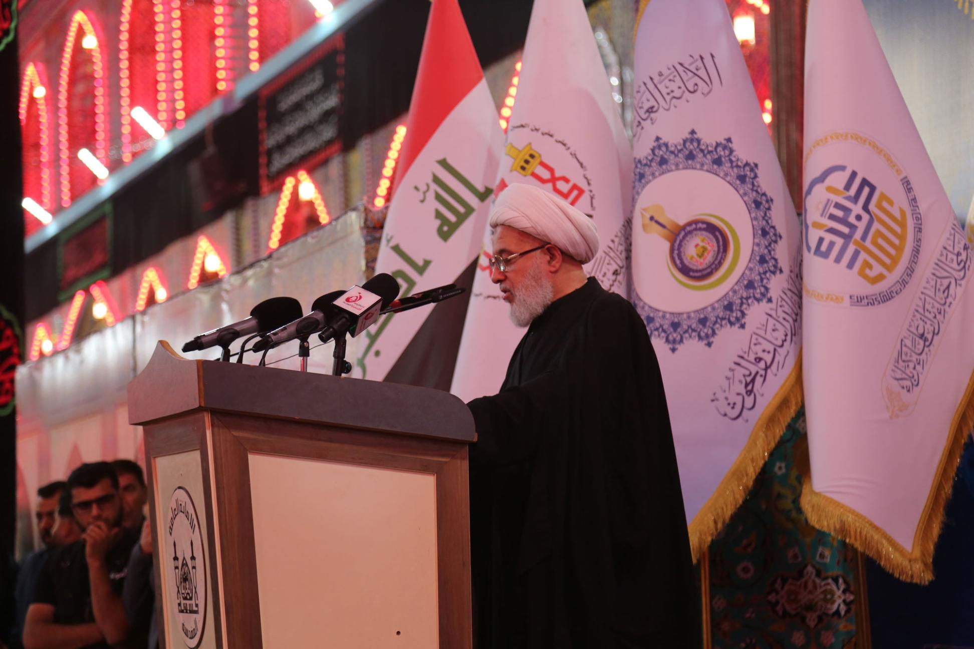 بكلمةٍ مباركة المتولي الشرعي للعتبة الحسينية المقدسة سماحة الشيخ عبد المهدي الكربلائي (دام عزه) يفتتح وقائع المؤتمر العالمي الثالث لإحياء تراث علماء كربلاء