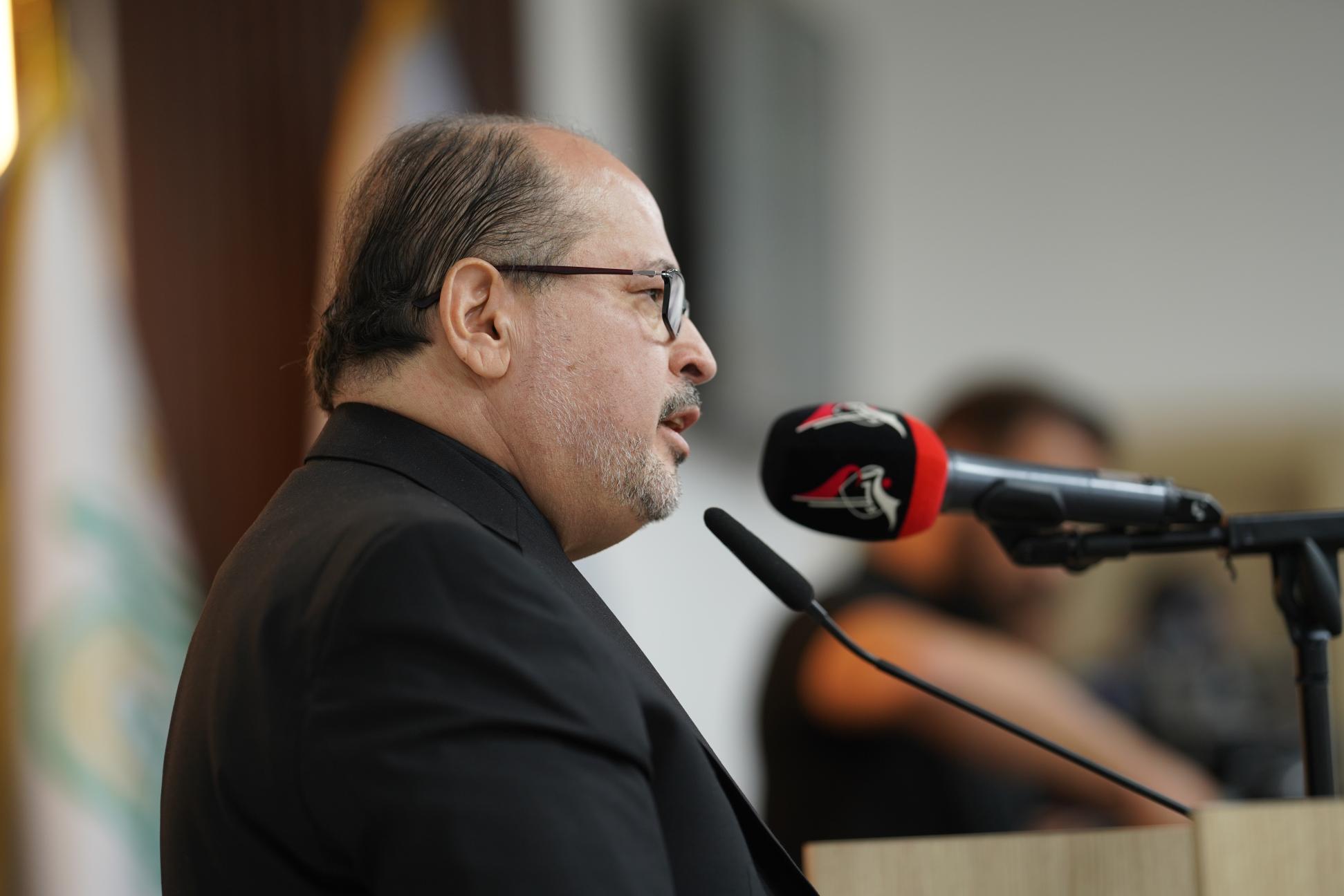 المستشار والاعلامي الجزائري د.يحيى ابو زكريا   خلال كلمته في الجلسة الختامية للمؤتمر العلمي الدولي السابع لزيارة الأربعين: