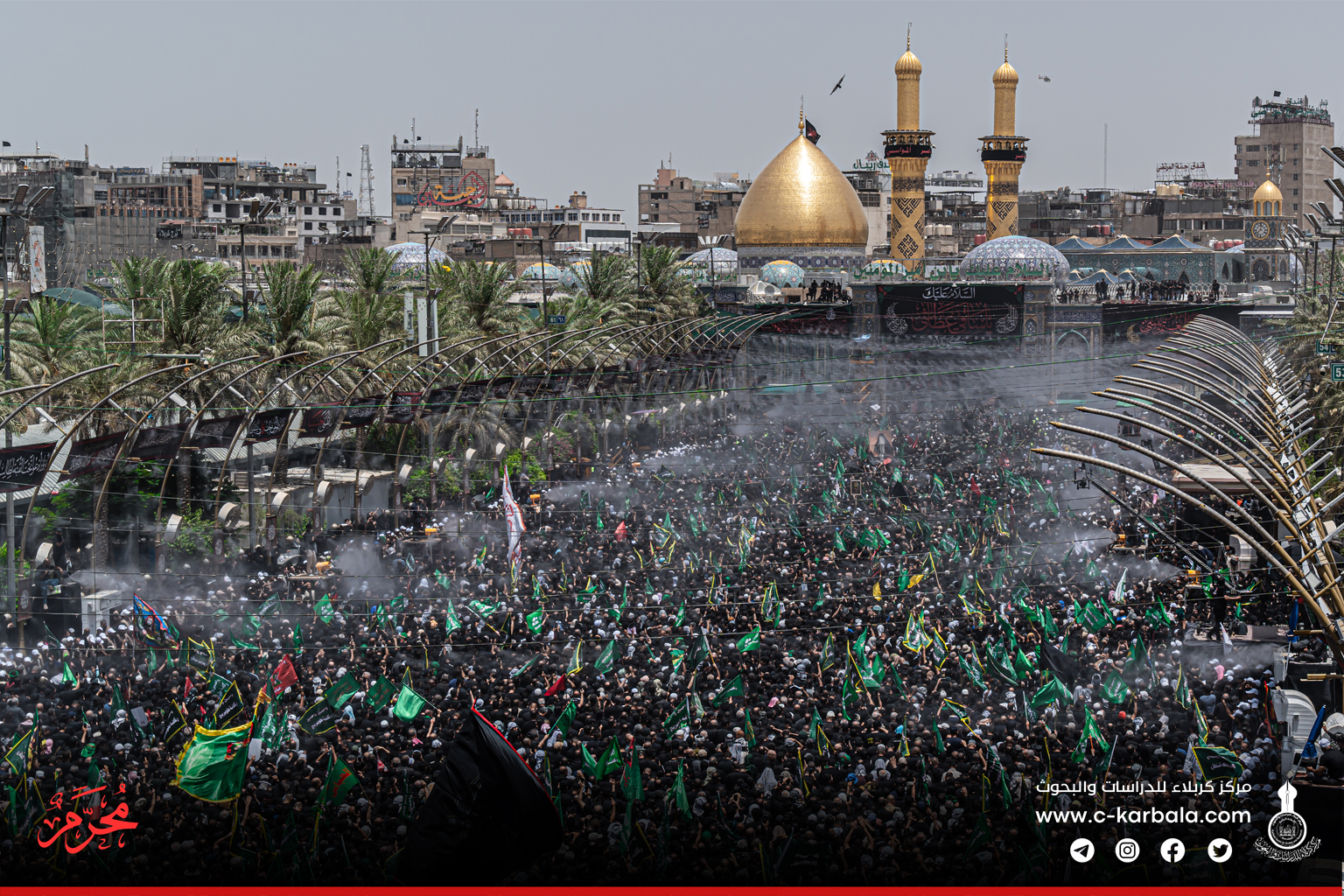 كربلاء تشهد ملحمة إيمانية: جموع المؤمنين تحيي زيارة الإمام الحسين (عليه السلام)  وركضة طويريج