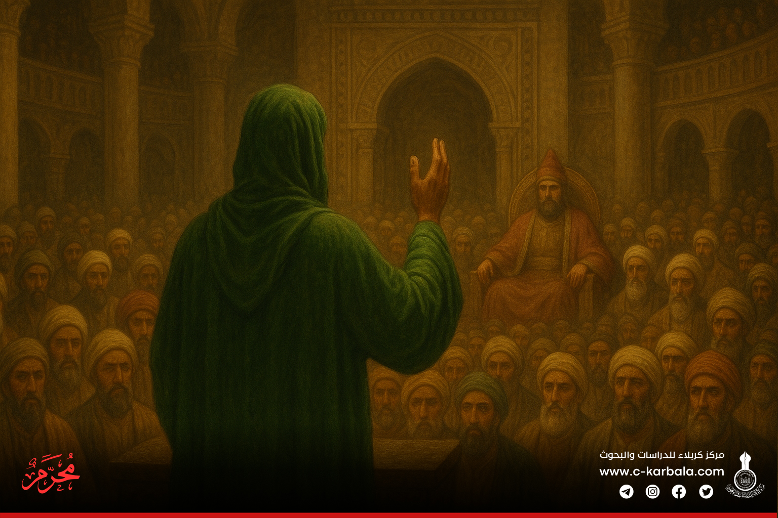 الإمام زين العابدين عليه السلام في مجلس يزيد