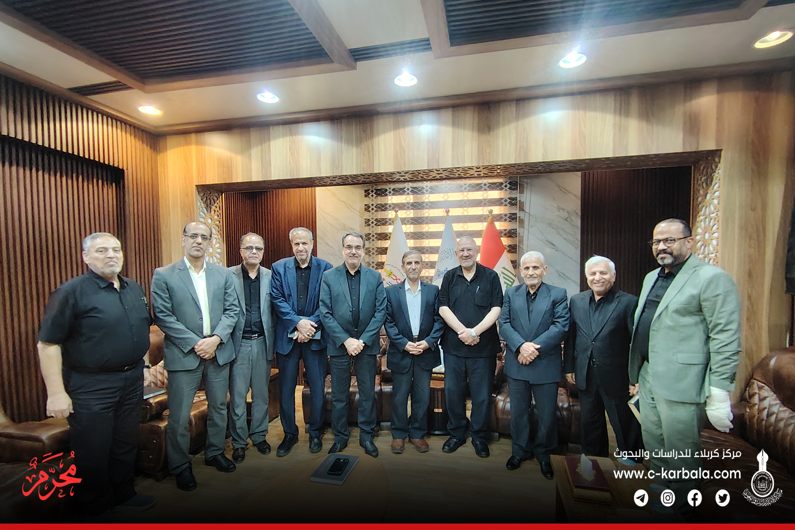 وفد أكاديمي رفيع من جامعة أصفهان يزور مركز كربلاء ويطلق شراكات بحثية واعدة