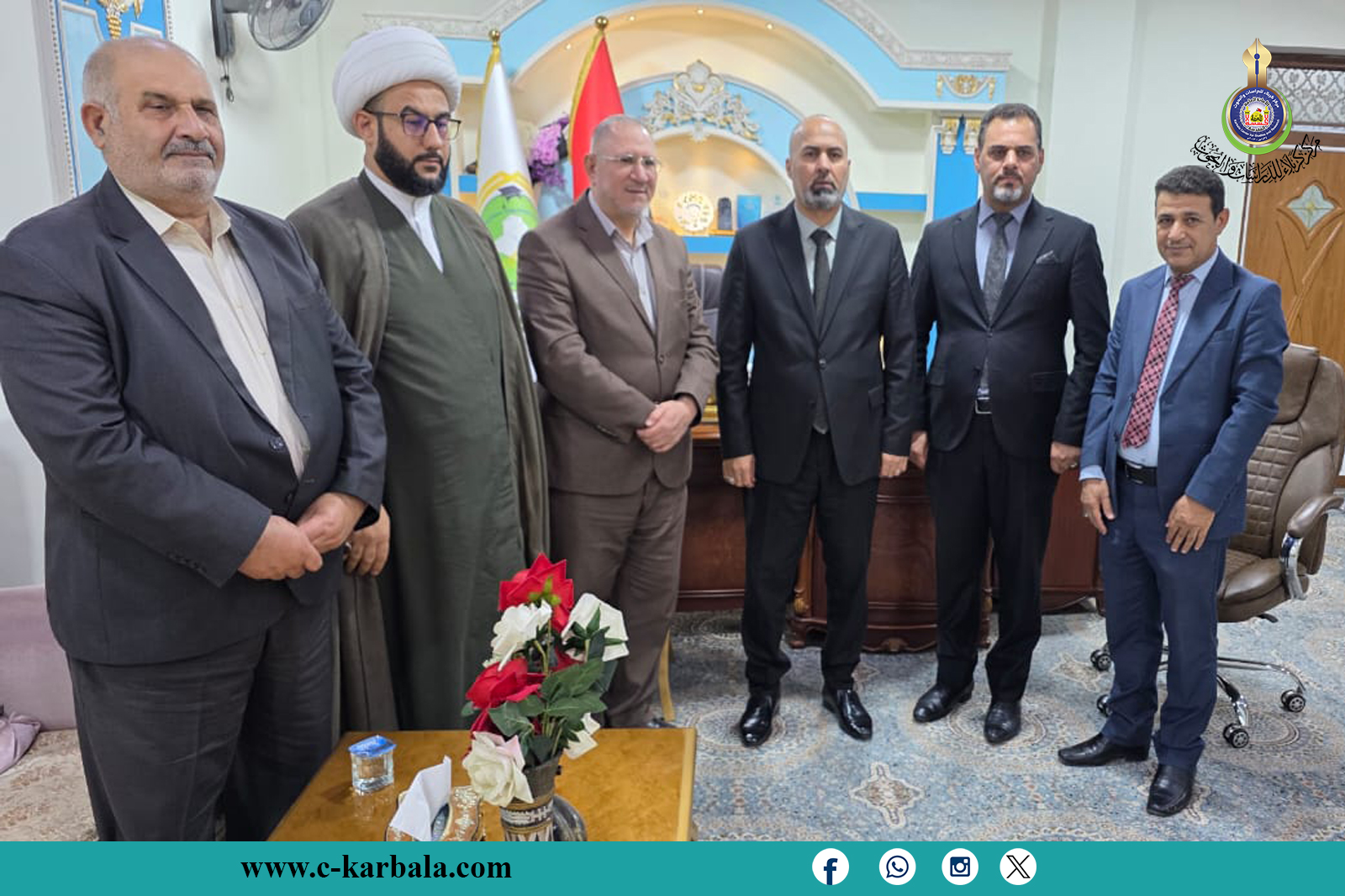 عمادة كلية العلوم الإنسانية تستقبل وفداً من المركز