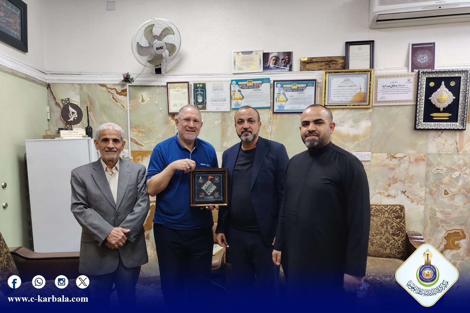 مركز كربلاء يثمّن جهود قسم الشؤون المالية في إنجاح أكبر مؤتمر علمي دولي عن زيارة الأربعين