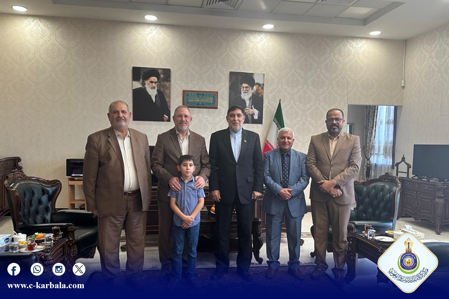 وفد مركز كربلاء للدراسات والبحوث يزور القنصلية الإيرانية ويؤكد عمق العلاقات والتعاون العلمي المشترك