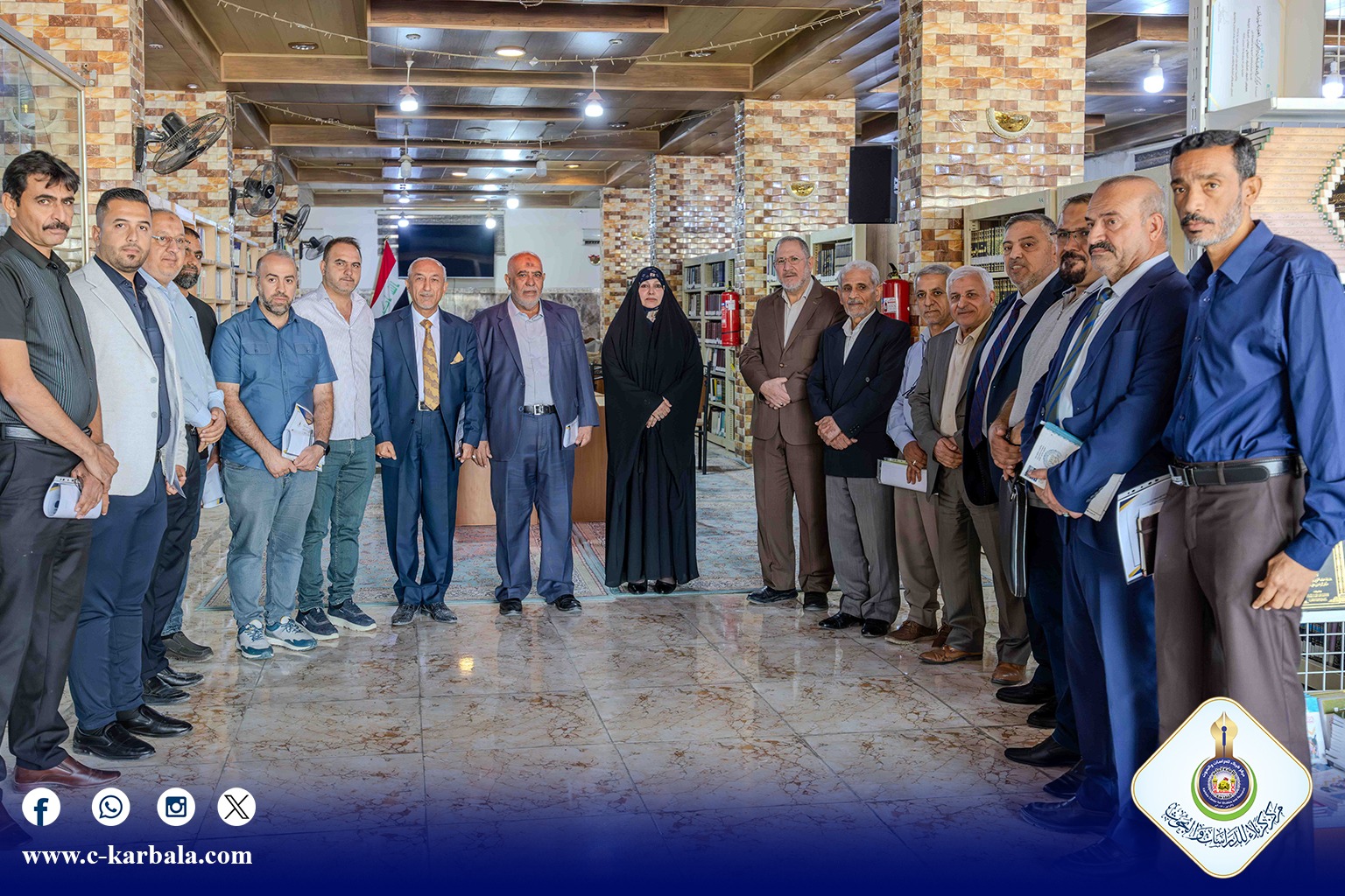 مركز كربلاء للدراسات والبحوث يناقش إدارة الموارد والخدمات خلال زيارة الأربعين المباركة