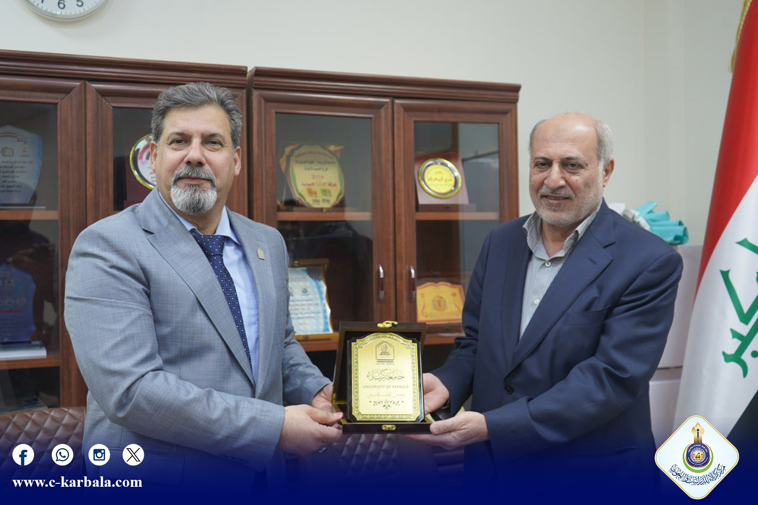 تعاون علمي مشترك بين جامعتي كربلاء وكاشان يفتح آفاقاً واسعة للتبادل الأكاديمي