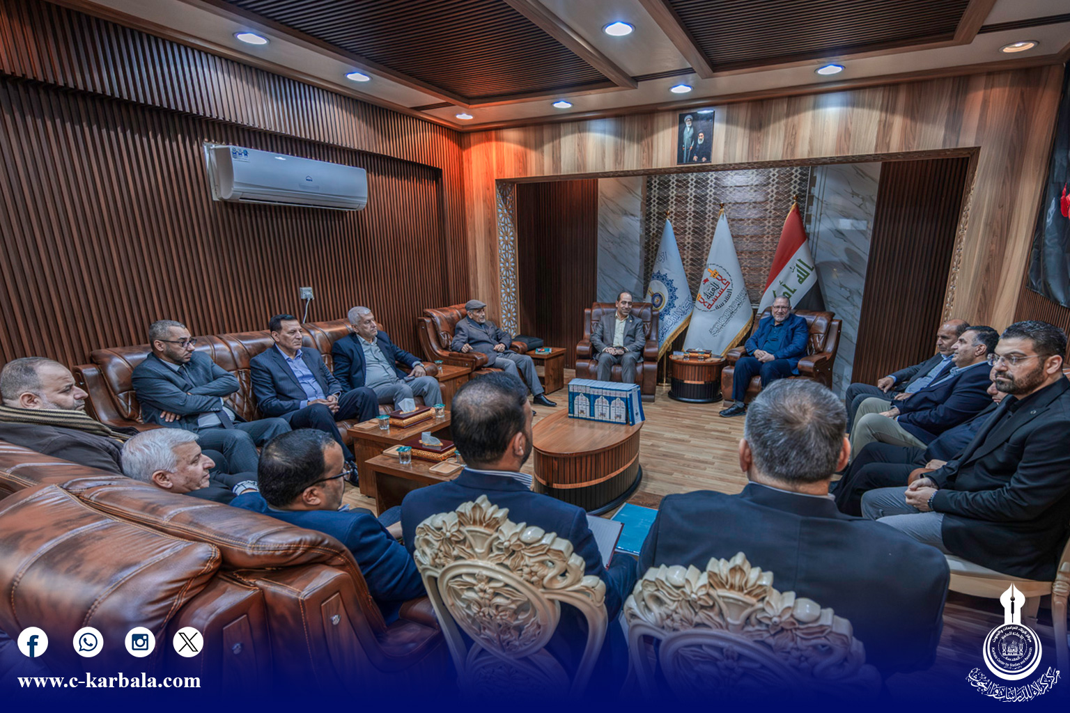 مركز كربلاء للدراسات والبحوث يبحث آفاق التعاون العلمي مع جامعة تبريز التكنولوجية الإيرانية