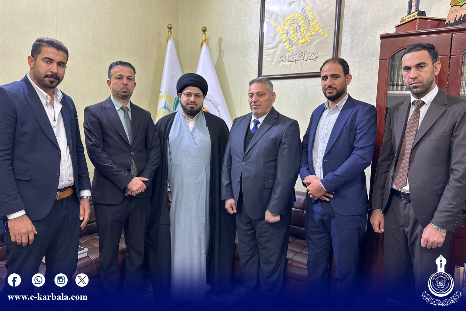 مركز كربلاء للدراسات والبحوث يجري زيارة رسمية لفتح آفاق التعاون في مجال الترجمة العلمية