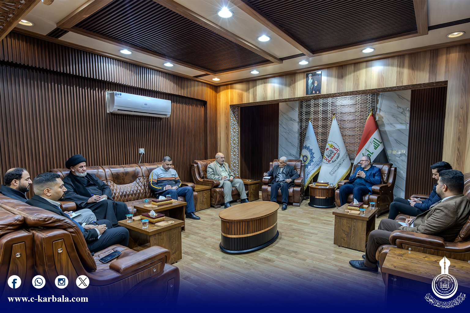 مدير مركز كربلاء للدراسات والبحوث يعقد الاجتماع الدوري لمناقشة خطط العام الجديد
