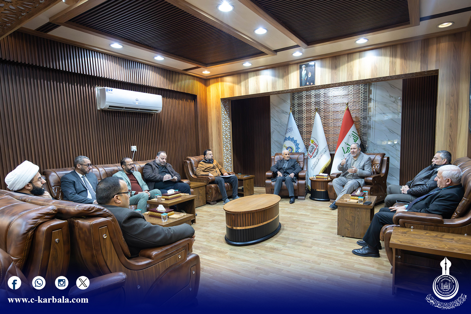 مركز كربلاء يعقد اجتماعاً موسعاً لبحث مؤتمر الأربعين العلمي الدولي العاشر