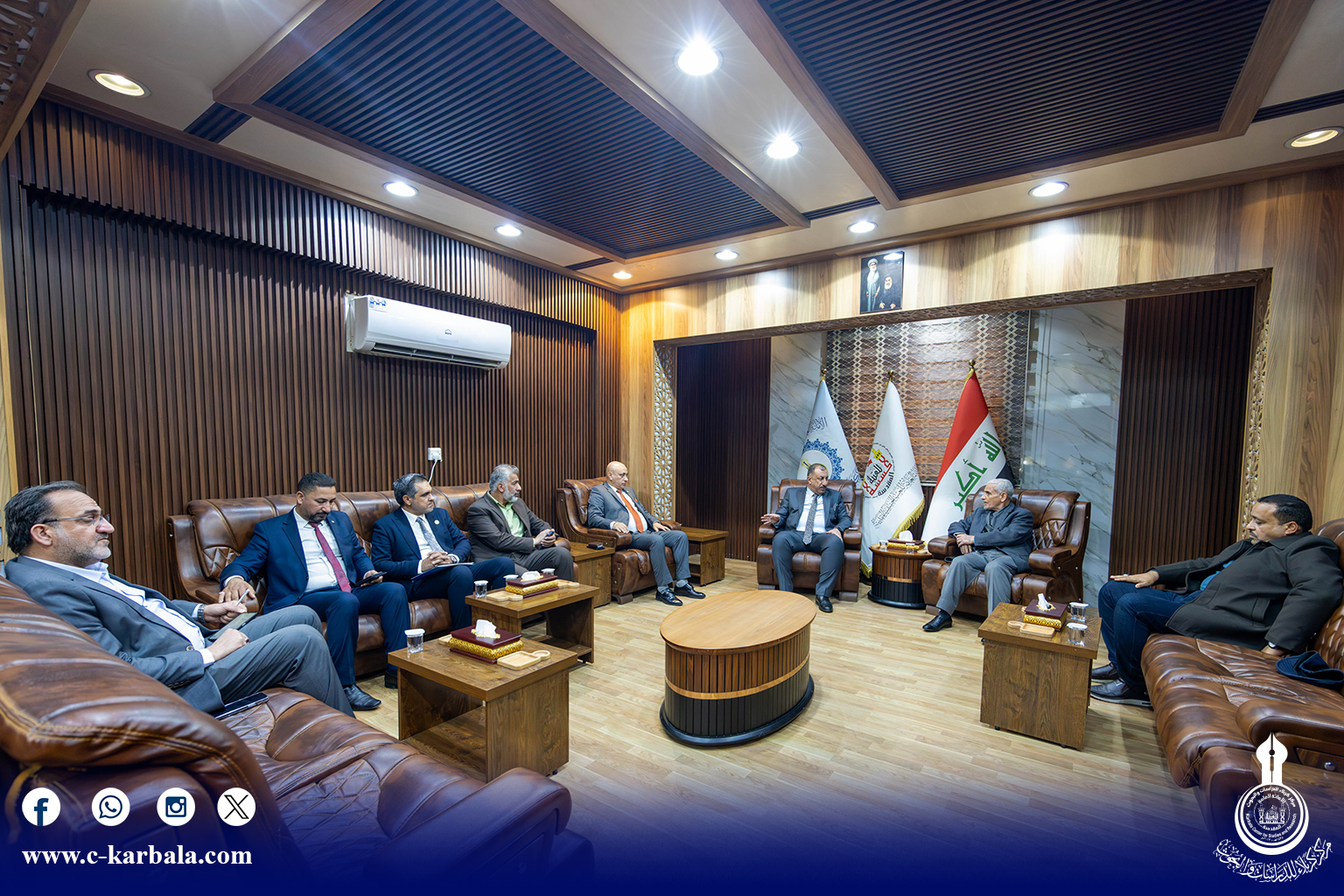 مركز كربلاء للدراسات والبحوث يستقبل وفداً حقوقياً ويبحث سبل التعاون