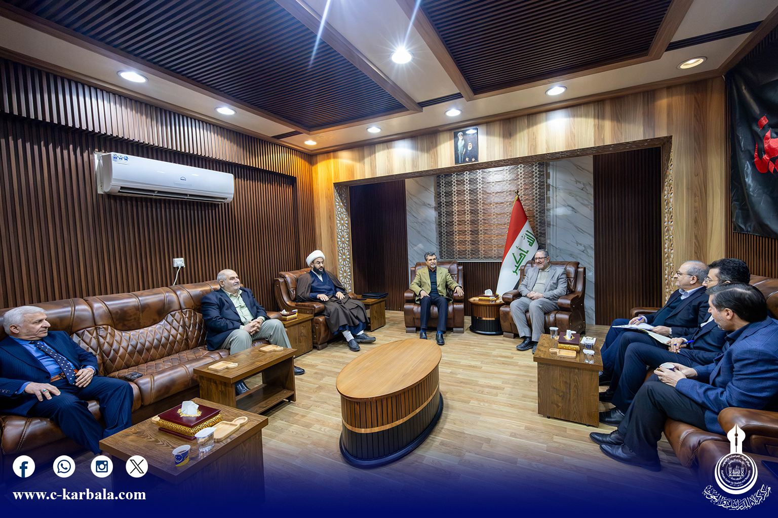 مركز كربلاء للدراسات والبحوث يستقبل وفداً رسمياً من الخارجية الإيرانية