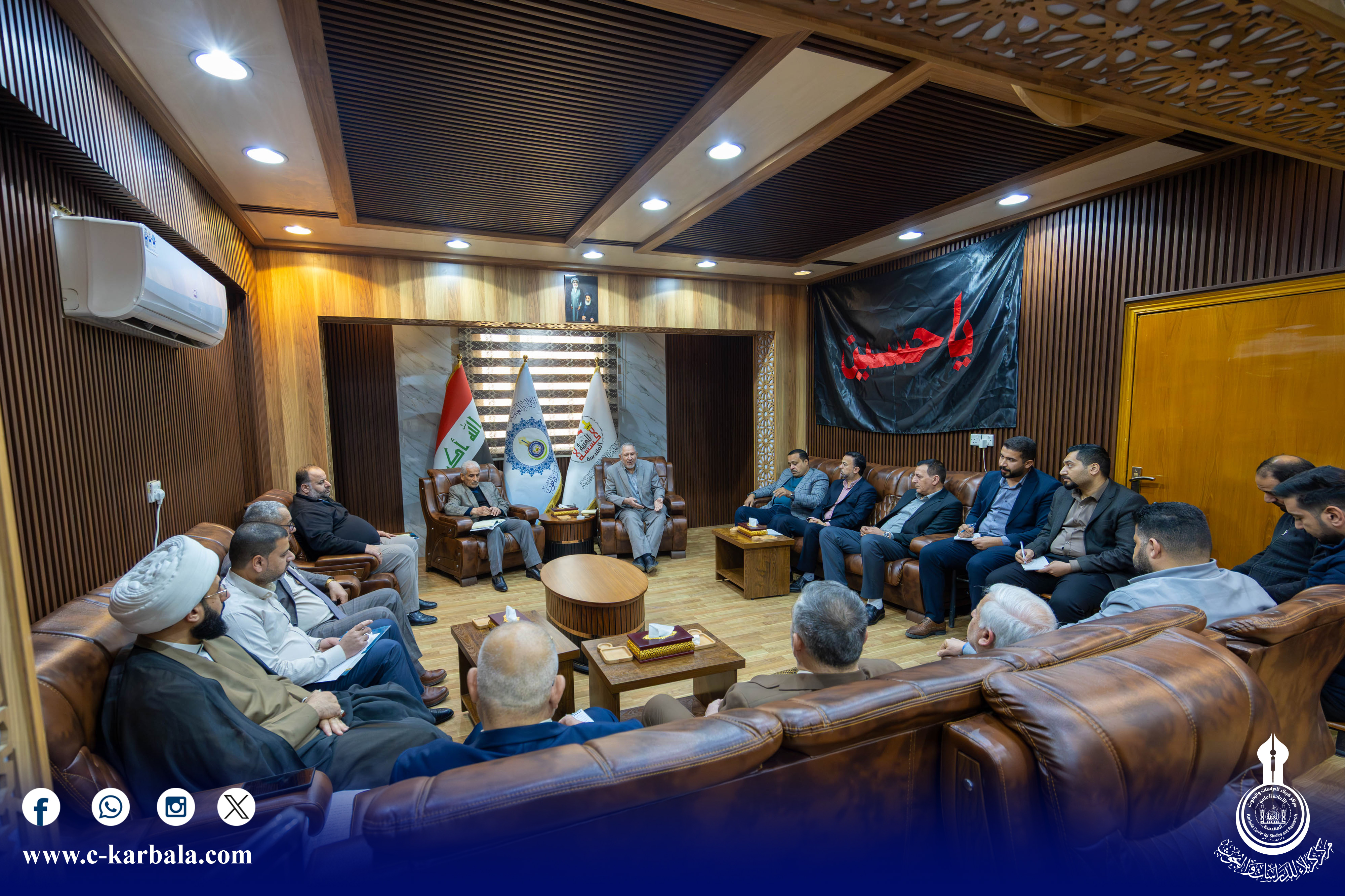 مركز كربلاء يعقد اجتماعه الدوري بحضور مسؤولي الشعب والوحدات