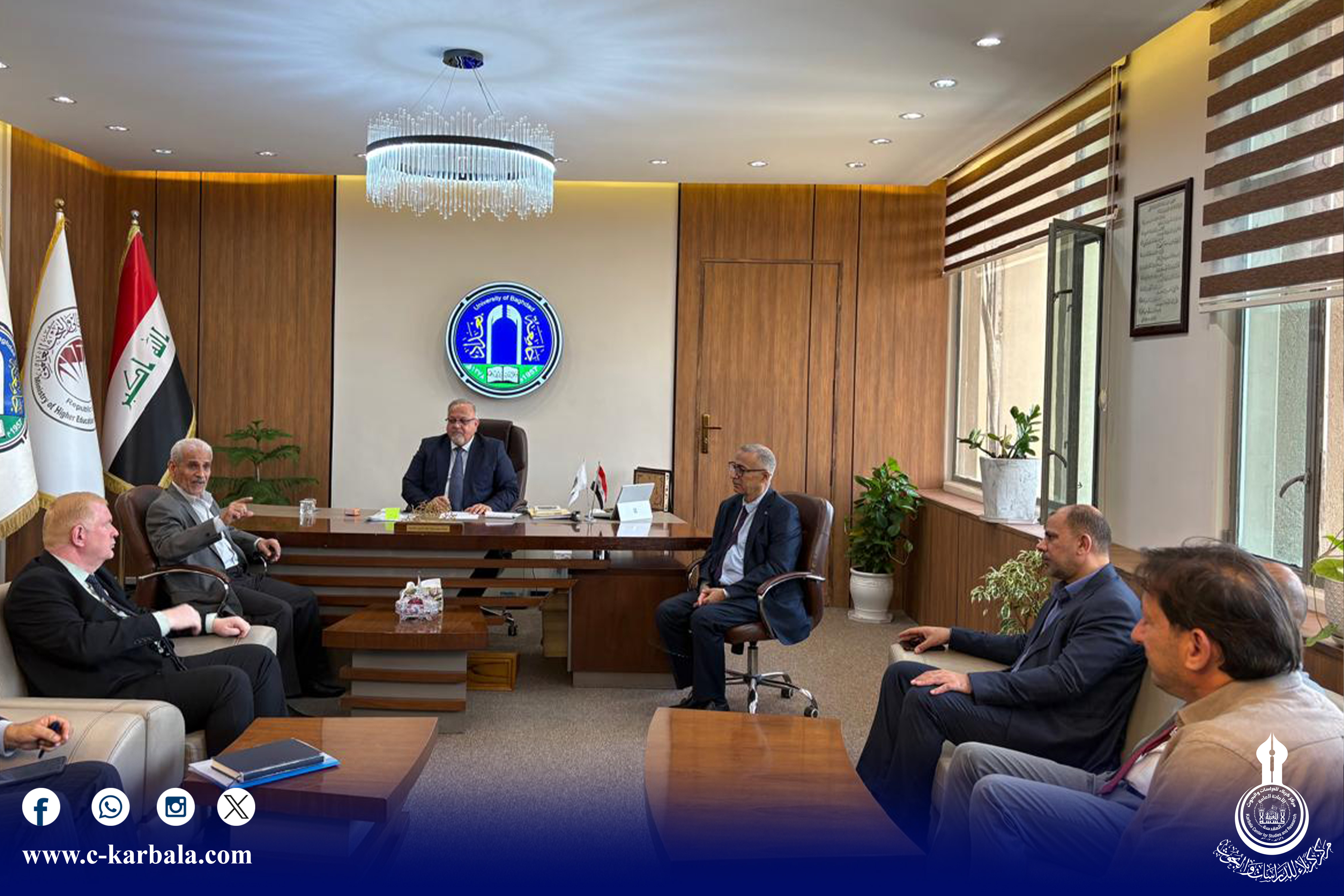 جامعة بغداد تؤكد دورها الريادي في دعم المؤتمر العلمي الدولي العاشر لزيارة الأربعين